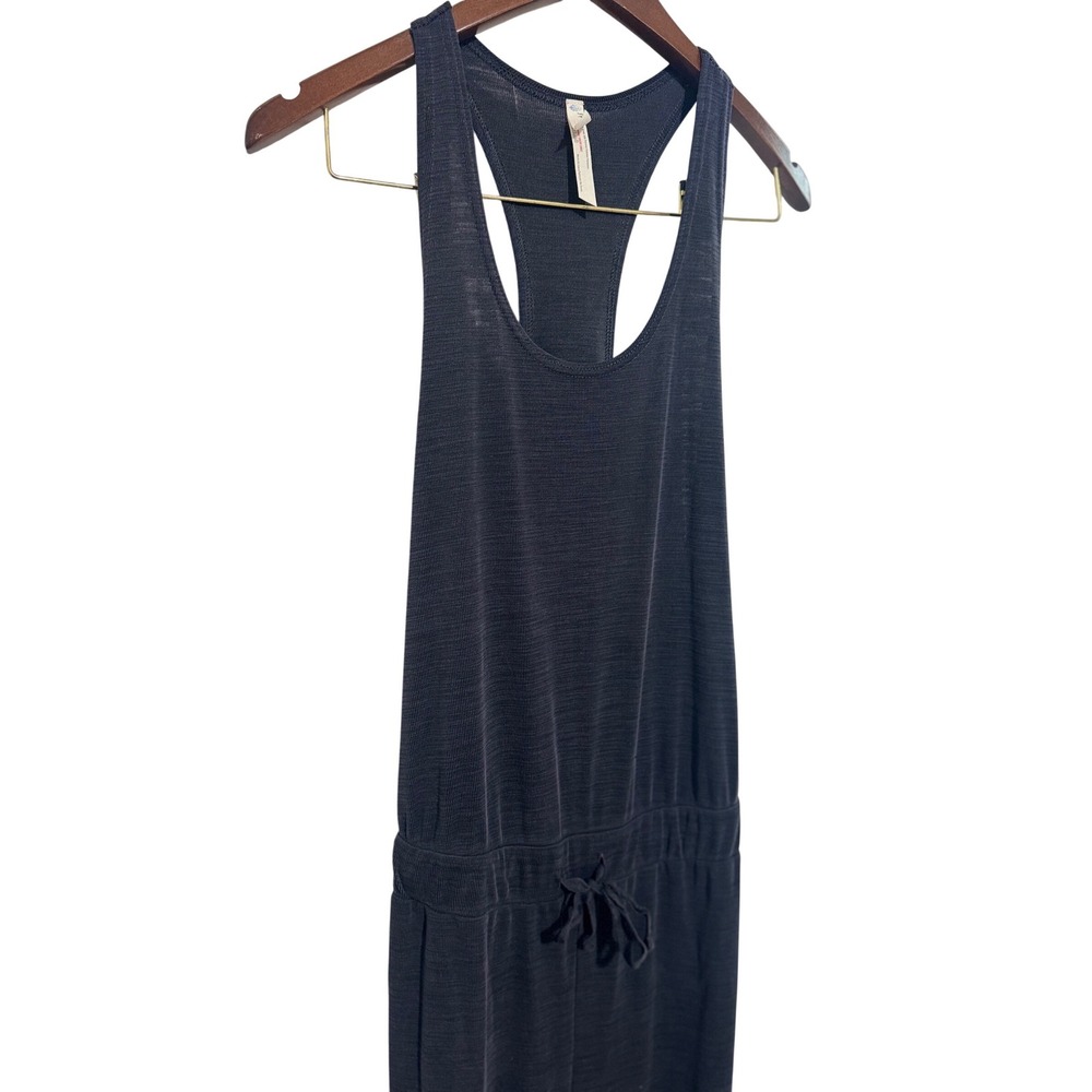 FP Movement Racerback Ribbed Knit Jogger Jumpsuit Charcoal Grey XS - Picture 2 of 8